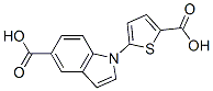 1-(5-Carboxythiophen-2-yl)-1H-indole-5-carboxylic acid CAS#: 93104-74-6