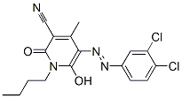 1-Butyl-3-cyano-5-(3,4-dichlorophenylazo)-6-hydroxy-4-methyl-2-pyridone CAS#: 92875-17-7