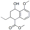 1-Naphthoic acid, 2-ethyl-1,2,3,4-tetrahydro-4-hydroxy-5-methoxy-, methyl ester CAS#: 960-50-9