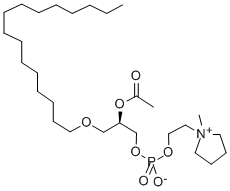 1-O-HEXADECYL-2-O-ACETYL-SN-GLYCERYL-3-PHOSPHORYL-N-METHYL-PYRROLIDINIUM ETHANOL CAS#: 91021-63-5