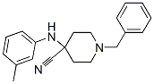 1-benzyl-4-(m-toluidino)piperidine-4-carbonitrile CAS#: 972-18-9