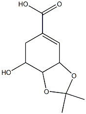 1-cyclohexene-1-carboxylic acid-5-hydroxy-3,4-isopropylidine-dioxy CAS#: 90927-40-5