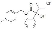 (1-methyl-5,6-dihydro-2H-pyridin-4-yl)methyl 2-hydroxy-3-methyl-2-phen yl-butanoate chloride CAS#: 93101-83-8