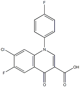 1-(p-Fluoro-phenyl-6-fluoro-7-chloro-4-oxo-3-quinolinecarboxylic acid CAS#: 98105-79-4