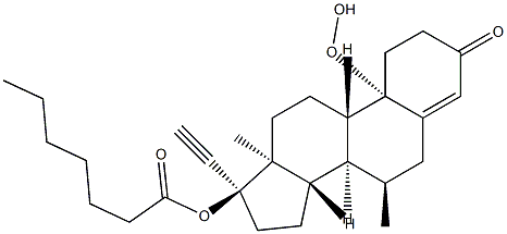 10-hydroperoxy-7-methylnorethindrone 17-heptanoate CAS#: 93176-68-2