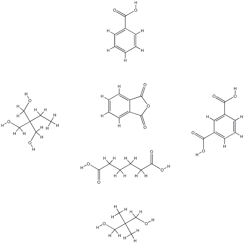 1,3-Benzenedicarboxylic acid, polymer with 2,2-dimethyl-1,3-propanediol, 2-ethyl-2-(hydroxymethyl)-1,3-propanediol, hexanedioic acid and 1,3-isobenzofurandione, benzoate CAS#: 90326-93-5