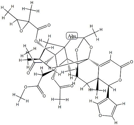 14,15-Didehydrophragmalin 2,30-diacetate 3-(2,3-dimethyloxiranecarboxylate) CAS#: 96386-36-6