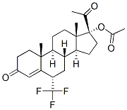 17-hydroxy-6alpha-(trifluoromethyl)pregn-4-ene-3,20-dione 17-acetate CAS#: 987-18-8