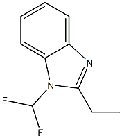 1H-Benzimidazole,1-(difluoromethyl)-2-ethyl-(9CI) CAS#: 91459-70-0