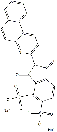 1H-Indene-1,3(2H)-dione, 2-benzofquinolin-3-yl-, disulfo deriv., disodium salt CAS#: 91032-42-7