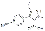 Acide 1H-Pyrrole-3-carboxylique, 4-(4-cyanophényl)-5-éthyl-2-méthyl- CAS# : 894074-71-6