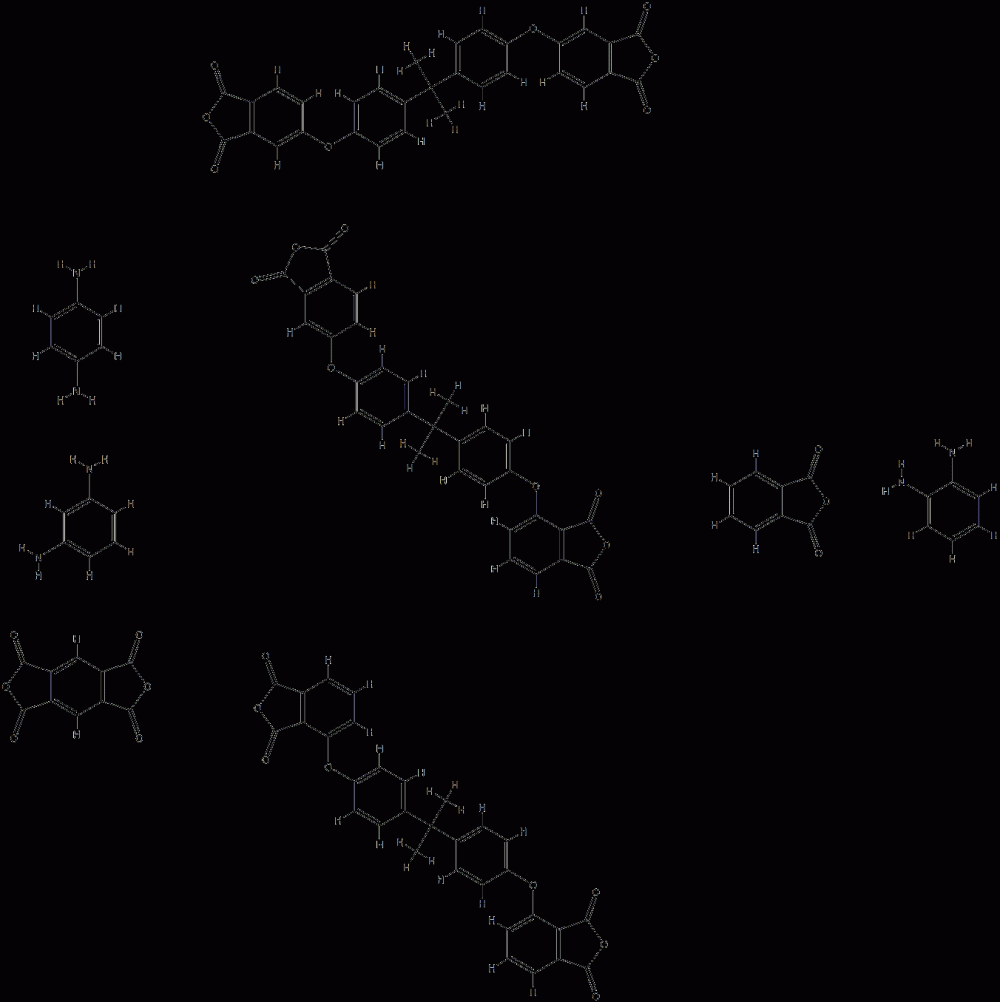 1H,3H-Benzo1,2-c:4,5-cdifuran-1,3,5,7-tetrone, polymer with 1,2-benzenediamine, 1,3-benzenediamine, 1,4-benzenediamine, 4-4-1-4-(1,3-dihydro-1,3-dioxo-5-isobenzofuranyl)oxyphenyl-1-methylethylphenoxy-1,3-isobenzofurandione, 1,3-isobenzofurandione, 4,4-(1- CAS#: 96557-46-9