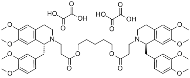 (1R,1'R)-2,2'-(3,11-Dioxo-4,10-dioxatridecamethylene)-bis-(1,2,3,4-tetrahydro-6,7-dimethoxy-1-veratrylisoquindline)-dioxalate CAS#: 96687-52-4