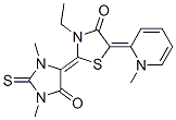 2-(1,3-dimethyl-5-oxo-2-thioxoimidazolidin-4-ylidene)-3-ethyl-5-(1-methyl-(1H)-pyridin-2-ylidene)thiazolidin-4-one CAS#: 94232-69-6