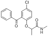 2-(2-Benzoyl-4-chlorophenoxy)-N-methylpropionamide CAS#: 94922-81-3
