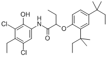 2-(2,4-Bis(tert-pentyl)phenoxy)-N-(3,5-dichloro-4-ethyl-2-hydroxyphenyl)butyramide CAS#: 93951-12-3