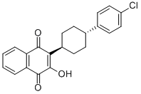 2-(4-(4-Chlorophenyl)cyclohexyl)-3-hydroxy-1,4-naphthoquinone CAS#: 94015-53-9