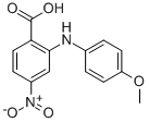 2-(4-METHOXY-PHENYLAMINO)-4-NITRO-BENZOIC ACID CAS#: 91-42-9