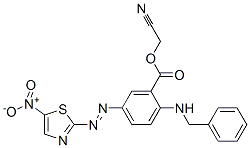 2-Benzylamino-5-(5-nitrothiazol-2-ylazo)benzoic acid cyanomethyl ester CAS#: 92875-18-8