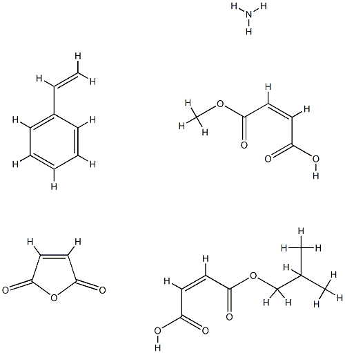 2-Butenedioic acid (Z)-, monomethyl ester, polymer with ethenylbenzene, 2,5-furandione and (Z)-2-methylpropyl hydrogen 2-butenedioate, ammonium salt CAS#: 93966-93-9