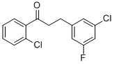 2'-CHLORO-3-(3-CHLORO-5-FLUOROPHENYL)PROPIOPHENONE CAS#: 898750-91-9