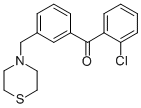 2-CHLORO-3'-THIOMORPHOLINOMETHYL BENZOPHENONE CAS#: 898763-37-6