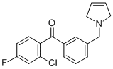 2-CHLORO-4-FLUORO-3'-(3-PYRROLINOMETHYL) BENZOPHENONE CAS#: 898749-38-7