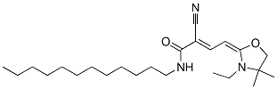 2-Cyano-N-dodecyl-4-(3-ethyl-4,4-dimethyl-2-oxazolidinylidene)-2-butenamide CAS#: 94491-26-6