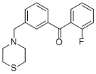 2-FLUORO-3'-THIOMORPHOLINOMETHYL BENZOPHENONE CAS#: 898763-40-1