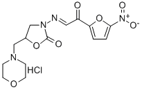 2-Oxazolidinone, 5-(morpholinomethyl)-3-(((5-nitro-2-furoyl)methylene) amino)-, hydrochloride CAS#: 97158-93-5