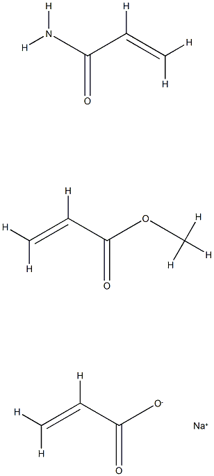 2-Propenoic acid, polymer with methyl 2-propenoate and 2-propenamide, sodium salt CAS#: 93891-16-8