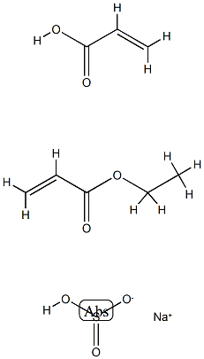 2-Propenoic acid, telomer with ethyl 2-propenoate and sodium hydrogen sulfite, sodium salt CAS#: 90066-14-1