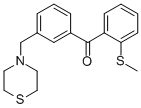 2-THIOMETHYL-3'-THIOMORPHOLINOMETHYL BENZOPHENONE CAS#: 898762-96-4