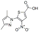2-Thiophenecarboxylic acid, 5-(3,5-dimethylpyrazol-1-yl)-4-nitro- (7CI) CAS#: 90946-90-0