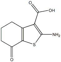 2-amino-7-oxo-4,5,6,7-tetrahydro-1-benzothiophene-3-carboxylic acid CAS#: 893644-78-5