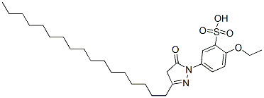 2-ethoxy-5-(4,5-dihydro-3-heptadecyl-5-oxo-1H-pyrazol-1-yl)benzenesulphonic acid CAS#: 94134-36-8