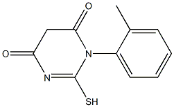 2-mercapto-1-(2-methylphenyl)pyrimidine-4,6(1H,5H)-dione CAS#: 93341-41-4