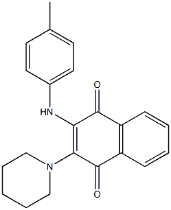 2-(piperidin-1-yl)-3-(p-tolylamino)naphthalene-1,4-dione CAS#: 95291-76-2