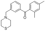2,4-DIMETHYL-3'-THIOMORPHOLINOMETHYL BENZOPHENONE CAS#: 898763-13-8