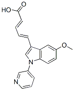 2,4-Pentadienoic acid, 5-5-methoxy-1-(3-pyridinyl)-1H-indol-3-yl- CAS#: 95504-69-1
