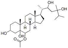24-methylcholestane-3,5,6,22,24-pentol 6-acetate CAS#: 96736-31-1