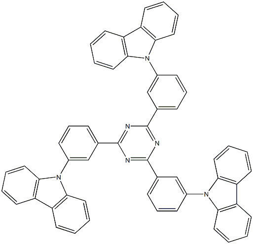 2,4,6-tris(3-(carbazol-9-yl)phenyl)-1,3,5-triazine CAS#: 890148-68-2