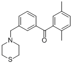 2,5-DIMETHYL-3'-THIOMORPHOLINOMETHYL BENZOPHENONE CAS#: 898763-16-1