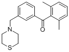 2,6-DIMETHYL-3'-THIOMORPHOLINOMETHYL BENZOPHENONE CAS#: 898763-19-4