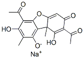 (+)-2,6-diacetyl-1,7,9-trihydroxy-8,9b-dimethyldibenzofuran-3(9bH)-one, monosodium salt CAS#: 97889-91-3