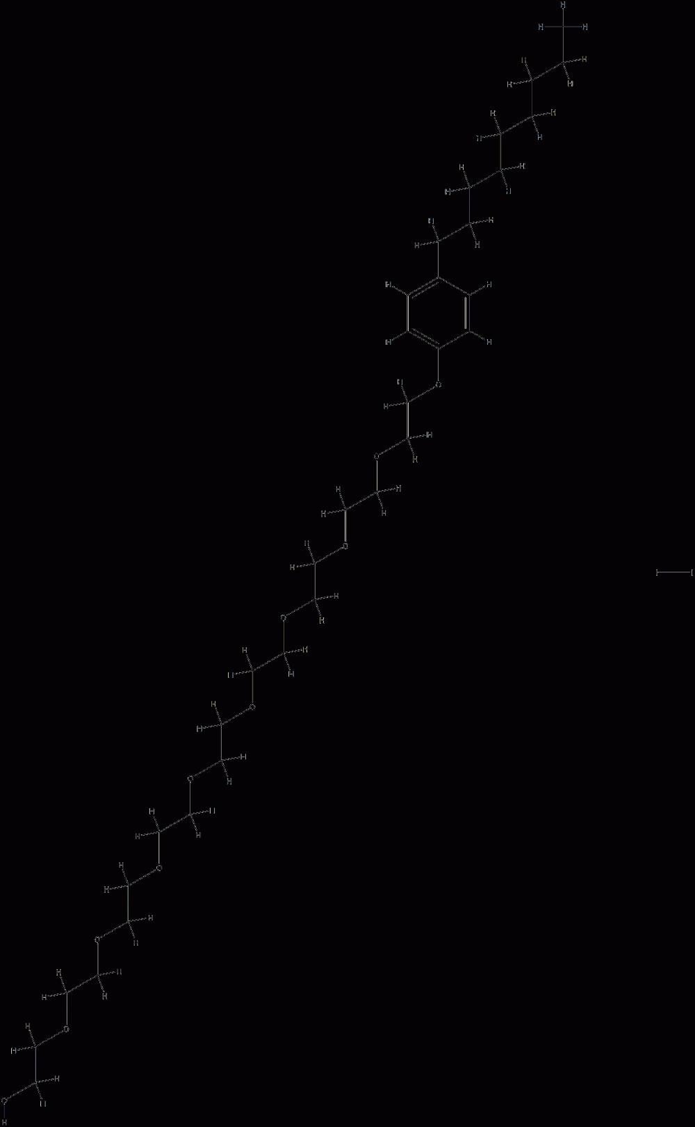 26-(p-nonylphenoxy)-3,6,9,12,15,18,21,24-octaoxahexacosan-1-ol, compound with iodine CAS#: 94349-40-3