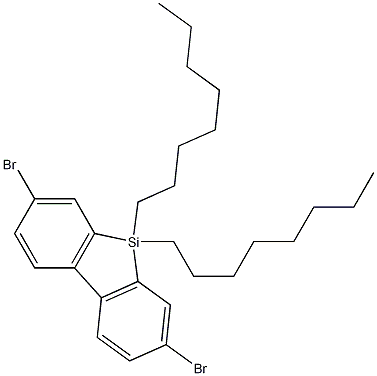 2,7-Dibromo-9,9-dioctyl-9H-9-silafluorene CAS#: 891182-24-4