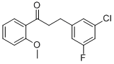 3-(3-CHLORO-5-FLUOROPHENYL)-2'-METHOXYPROPIOPHENONE CAS#: 898750-13-5