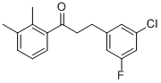 3-(3-CHLORO-5-FLUOROPHENYL)-2',3'-DIMETHYLPROPIOPHENONE CAS#: 898750-64-6