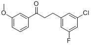 3-(3-CHLORO-5-FLUOROPHENYL)-3'-METHOXYPROPIOPHENONE CAS#: 898750-16-8